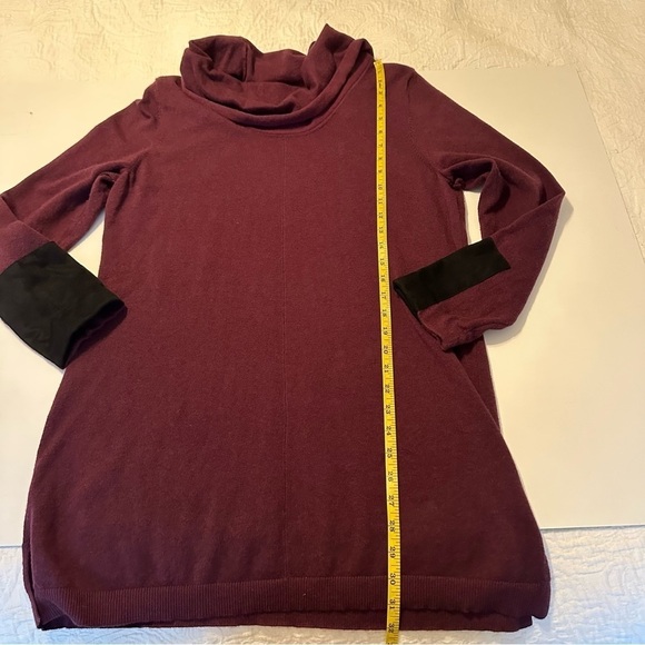 Tyler Boe Cowl Neck Cotton Cashmere Tunic Sweater - Large - Picture 10 of 11